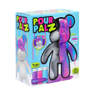 Набір для творчості ToyMonster Pour Palz Флюїд Арт - Ведмедик &quot;Ягідний вибух&quot; (GS-G08682)