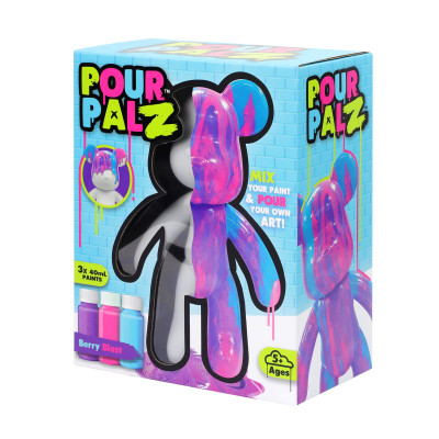 Набір для творчості ToyMonster Pour Palz Флюїд Арт - Ведмедик &quot;Ягідний вибух&quot; (GS-G08682)