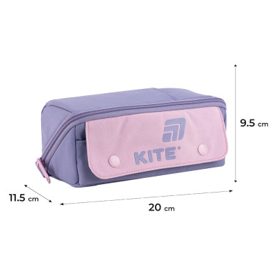 Пенал Kite 2702-2 фіолетово-рожевий (K25-2702-2)