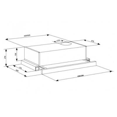 Витяжка кухонна Eleyus LOTUS 470 60 BL (LOTUS47060BL)