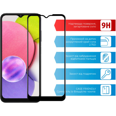 Скло захисне ACCLAB Full Glue Samsung A03S (1283126515330)