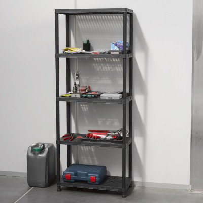 Стелаж Toomax 5 полиць cm. 71x35x180h black (5139)