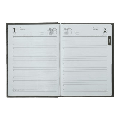 Тижневик Buromax датований 2024 OFFICE, А5 чорний (BM.2164-01)