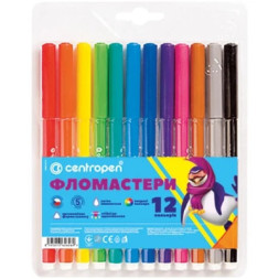 Фломастери Centropen 7550/12 COLOUR WORLD, 12 colors (7550/12 ТП)