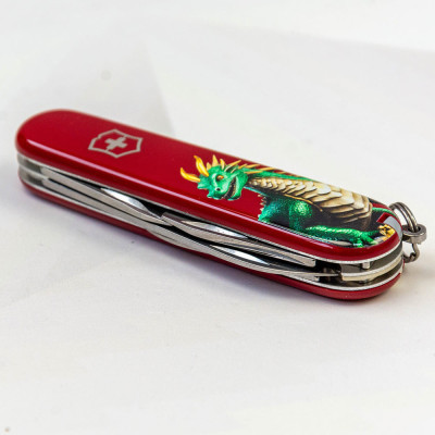 Ніж Victorinox Spartan Zodiac 91 мм Зелений дракон (1.3603_Z3340u)