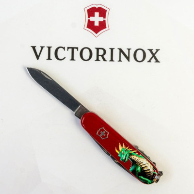 Ніж Victorinox Spartan Zodiac 91 мм Зелений дракон (1.3603_Z3340u)