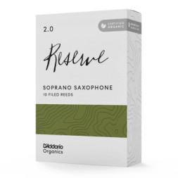 Тростина для саксофона D'Addario Organic Reserve - Soprano Sax #2.0 - 10 Pack (ODIR1020)
