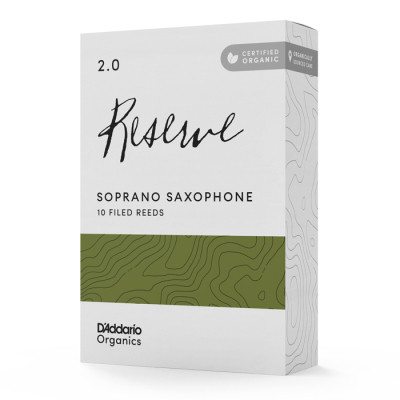 Тростина для саксофона D&#039;Addario Organic Reserve - Soprano Sax #2.0 - 10 Pack (ODIR1020)