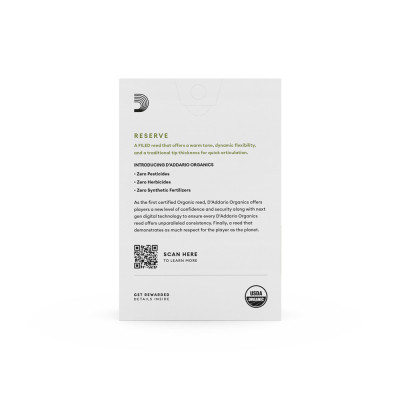 Тростина для саксофона D&#039;Addario Organic Reserve - Soprano Sax #2.0 - 10 Pack (ODIR1020)