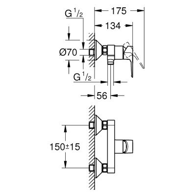 Змішувач Grohe BauLoop New (23634001)