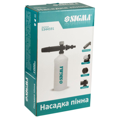 Насадка для мийки високого тиску Sigma пінна, 1л (5344591)