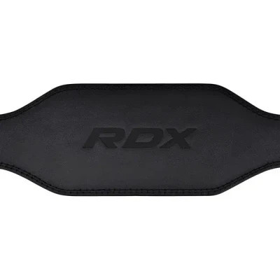 Атлетичний пояс RDX 6 шкіряний Full Black 2XL (WBS-6FB-2XL)