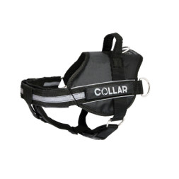 Шлея для собак Dog Extreme Police N5 з ліхтариком 85-115 см чорна (07131)