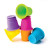 Розвиваюча іграшка Fat Brain Toys тактильна М&#039;які чашки Suction Kupz 6 шт (F183ML)
