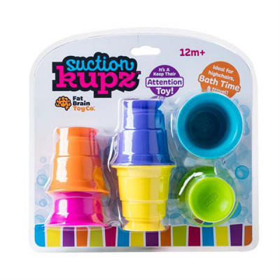 Розвиваюча іграшка Fat Brain Toys тактильна М&#039;які чашки Suction Kupz 6 шт (F183ML)