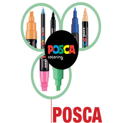 Художній маркер UNI Posca Black 0.9-1.3 мм (PC-3M.Black)