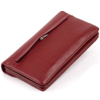 Гаманець ST Leather Зі шкіри Бордовий (19318)