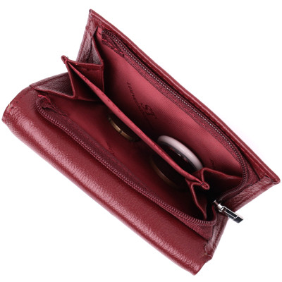 Гаманець ST Leather Шкіряний Бордовий (22489)