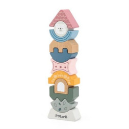 Розвиваюча іграшка Viga Toys пірамідка-балансир PolarB Башточка (44070)