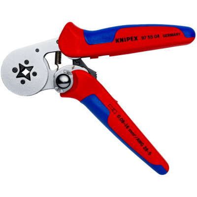 Затиск для клем KNIPEX для контактних гільз, квадратний обжим (97 55 04)