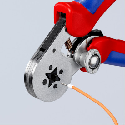 Затиск для клем KNIPEX для контактних гільз, квадратний обжим (97 55 04)