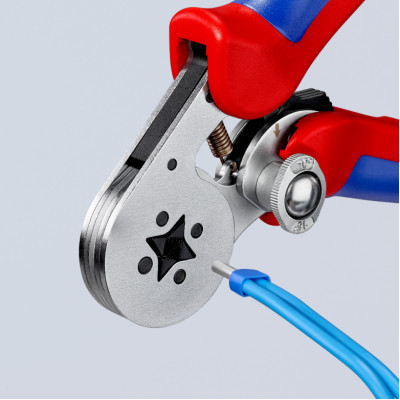 Затиск для клем KNIPEX для контактних гільз, квадратний обжим (97 55 04)
