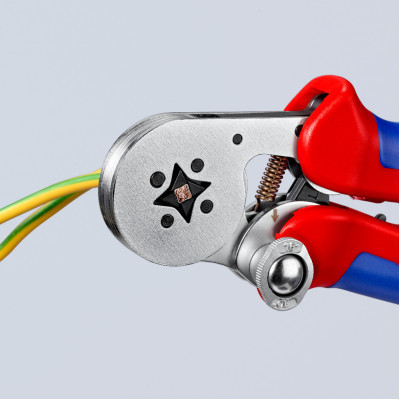 Затиск для клем KNIPEX для контактних гільз, квадратний обжим (97 55 04)