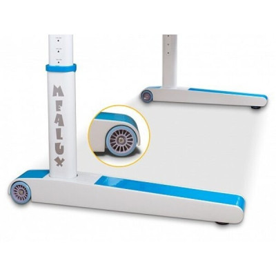 Парта Mealux Sherwood Energy стільниця біла/накладки на ніжках сір (BD-830 W/G Energy)