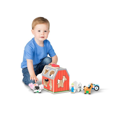 Розвиваюча іграшка Melissa&amp;Doug дерев&#039;яний сортувальний сарай (MD30149)