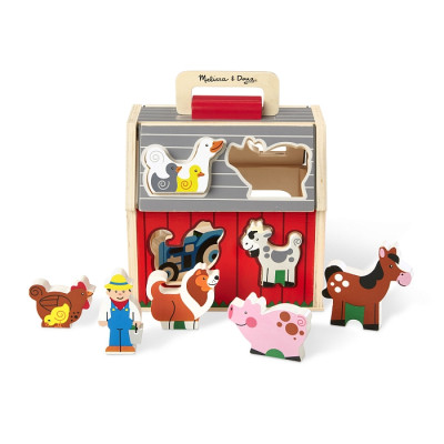Розвиваюча іграшка Melissa&amp;Doug дерев&#039;яний сортувальний сарай (MD30149)