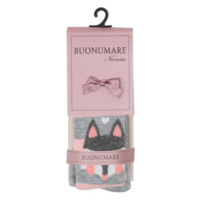 Колготки дитячі BNM з лисичкою (M0C0301-2076-68G-gray)