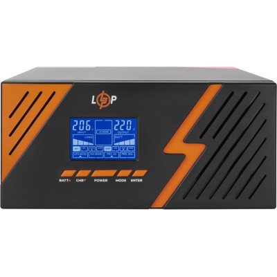 Пристрій безперебійного живлення LogicPower LPM - PSW-1500VA, 1050W, Black (22754)