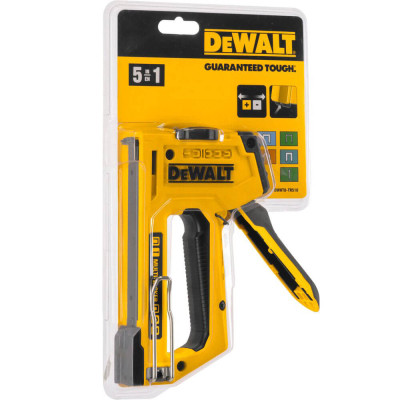 Степлер будівельний DeWALT &quot;MULTI TACKER 5 в 1&quot; скоби тип &quot;A, G, H&quot; 6-14мм, цвяхи &quot;J&quot; 12, 15 мм. (DWHT0-TR510)