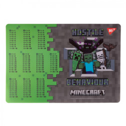 Підкладка настільна Yes А3 Minecraft Heroes з підказками таблиця множення (492249)