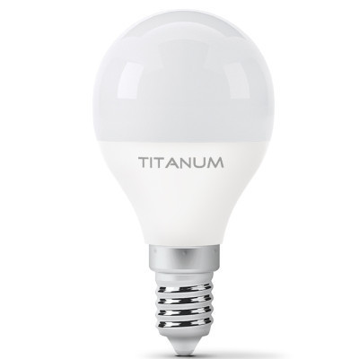 Лампочка TITANUM G45 6W E14 3000K (TLG4506143)