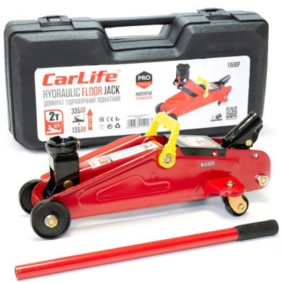 Домкрат CarLife підкатний 2т, 135-335мм (FJ590P)