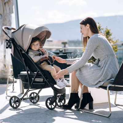 Коляска FreeON LUX Premium Beige-Black (44701)
