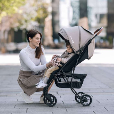 Коляска FreeON LUX Premium Beige-Black (44701)