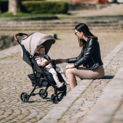 Коляска FreeON LUX Premium Beige-Black (44701)