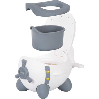 Горщик FreeON Plane White-Grey (42318)