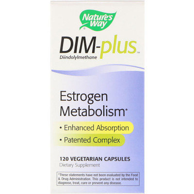 Трави Nature&#039;s Way Метаболізм естрогенів, DIM-plus, Estrogen Metabolism, 120 ка (NWY-14850)