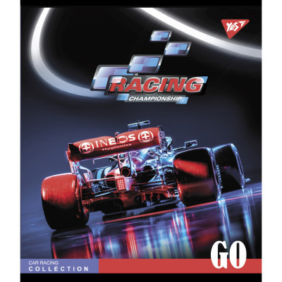 Зошит Yes А5 Racing championship 96 аркушів клітинка (766897)