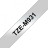 Стрічка для принтера етикеток UKRMARK B-TM931P, 12мм х 8м, black on matte silver, совместимая с TZeM931, ламинированная (900500)