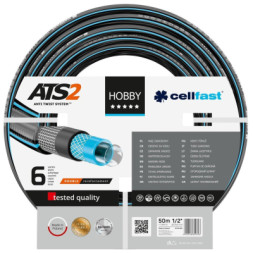 Шланг для поливу Cellfast HOBBY ATS, 1/2&quot;, 50м, 6 шарів, до 30 Бар, -20…+60°C (16-201)