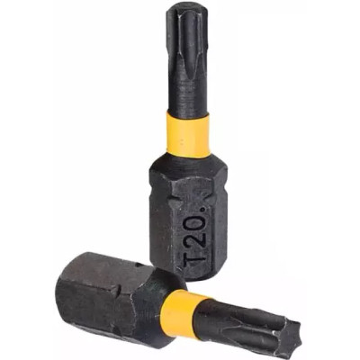 Набір біт DeWALT EXTREME FLEXTORQ, Torx, T20, L = 25 мм, 25 шт, кейс TOUGH CASE (DT70557T)