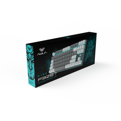 Клавіатура Aula F3287 Keycap KRGD Blue USB UA White/Grey (6948391240688)
