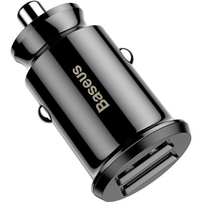Зарядний пристрій Baseus Grain Car Charger USB-A Black (CCALL-ML01)