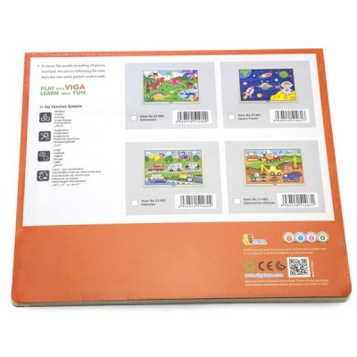 Пазл Viga Toys дерев&#039;яний Транспорт 24 елемента (51462)