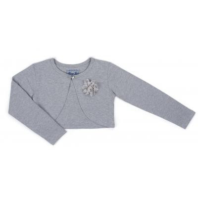 Болеро дитяче Breeze з квіткою (6712-164G-gray)