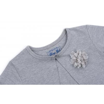 Болеро дитяче Breeze з квіткою (6712-164G-gray)